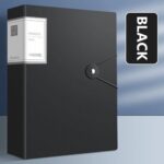 Black Elastic Document Pocket Folder