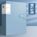 Blue Elastic Document Pocket Folder