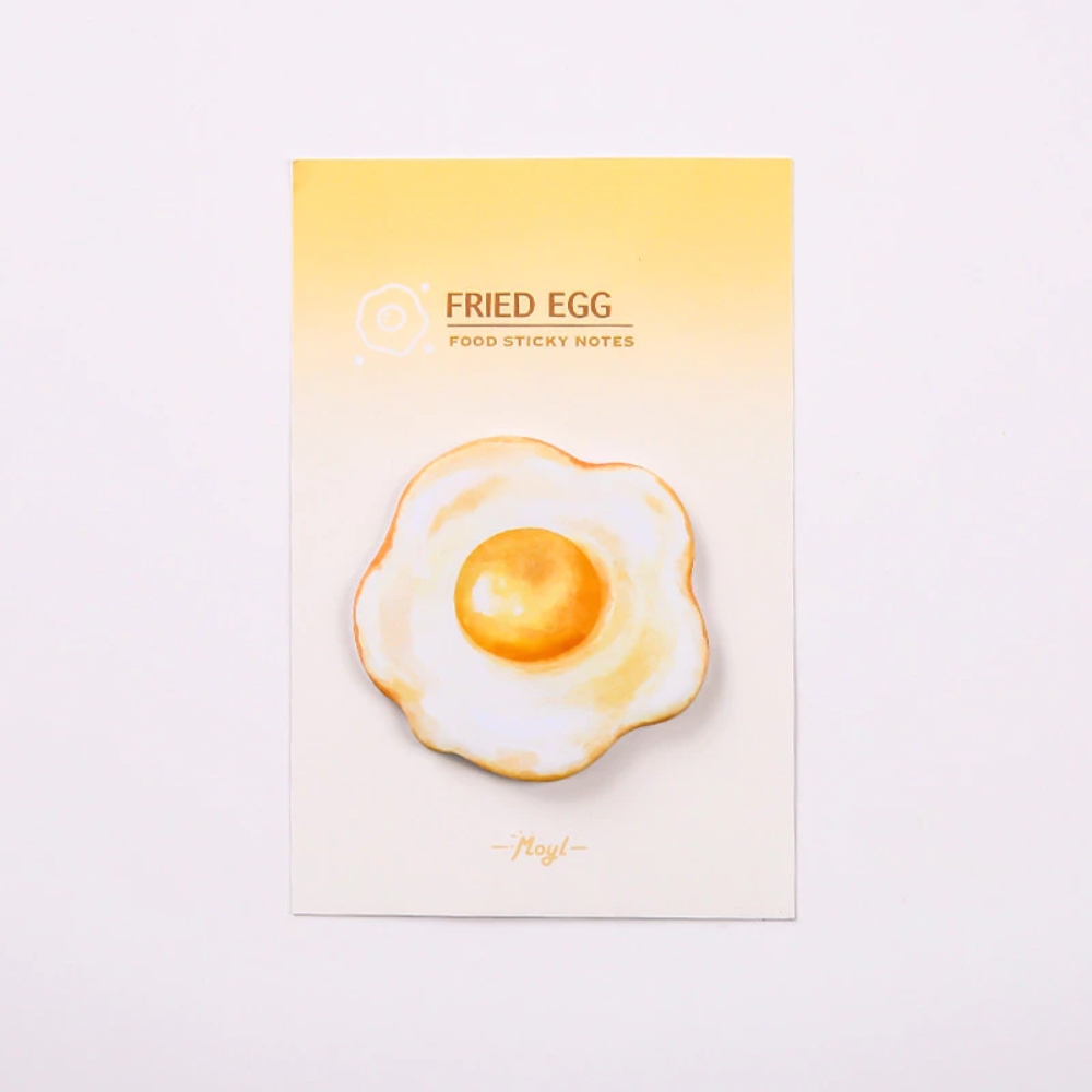 4CPP (12) Fried Egg Food Sticky Notes - Image 1